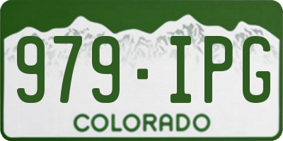 CO license plate 979IPG