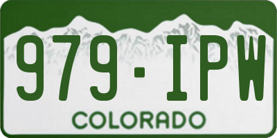 CO license plate 979IPW