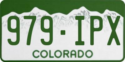 CO license plate 979IPX