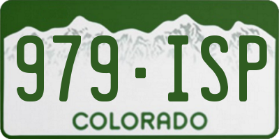 CO license plate 979ISP