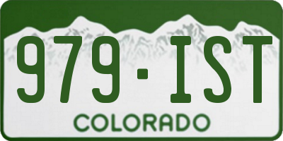 CO license plate 979IST