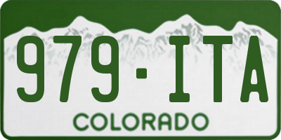 CO license plate 979ITA