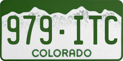 CO license plate 979ITC
