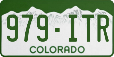 CO license plate 979ITR