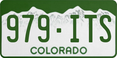 CO license plate 979ITS
