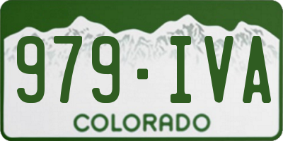 CO license plate 979IVA
