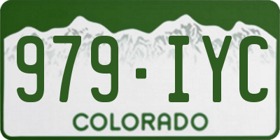 CO license plate 979IYC