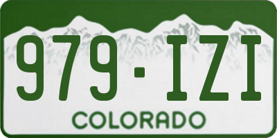 CO license plate 979IZI