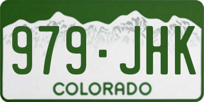CO license plate 979JHK