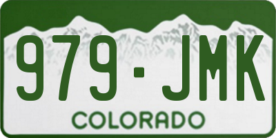 CO license plate 979JMK