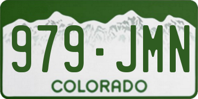 CO license plate 979JMN
