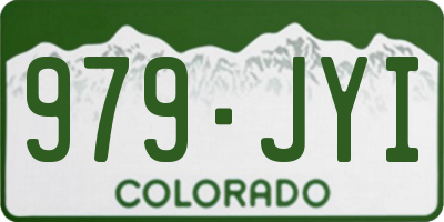CO license plate 979JYI
