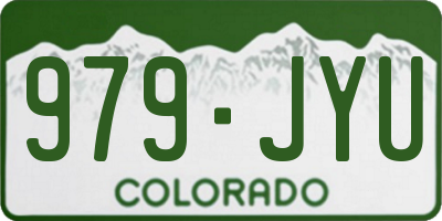 CO license plate 979JYU