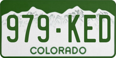 CO license plate 979KED