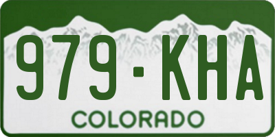 CO license plate 979KHA