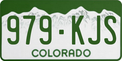 CO license plate 979KJS