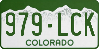 CO license plate 979LCK