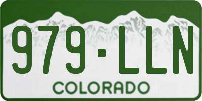 CO license plate 979LLN