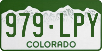 CO license plate 979LPY