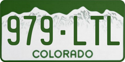CO license plate 979LTL