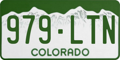 CO license plate 979LTN