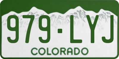 CO license plate 979LYJ