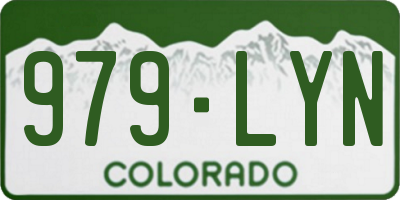 CO license plate 979LYN