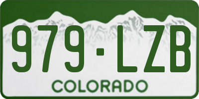 CO license plate 979LZB