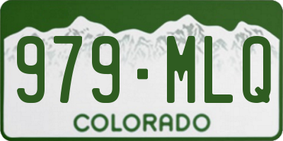 CO license plate 979MLQ