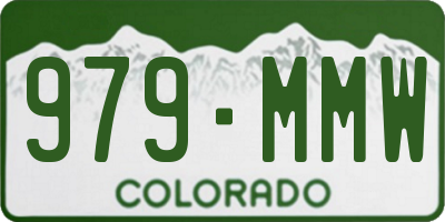 CO license plate 979MMW