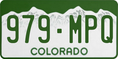 CO license plate 979MPQ