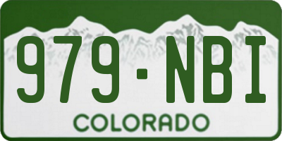 CO license plate 979NBI