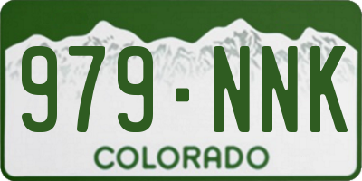 CO license plate 979NNK