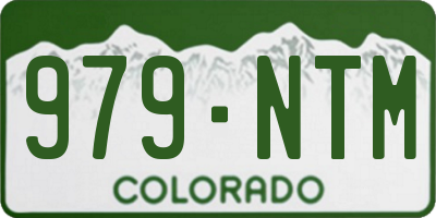 CO license plate 979NTM