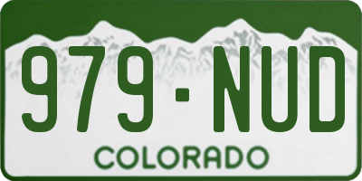 CO license plate 979NUD