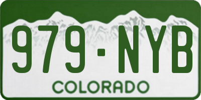 CO license plate 979NYB
