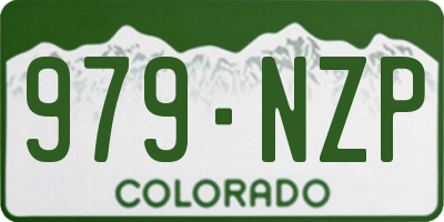 CO license plate 979NZP