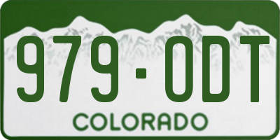 CO license plate 979ODT