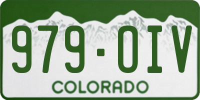 CO license plate 979OIV