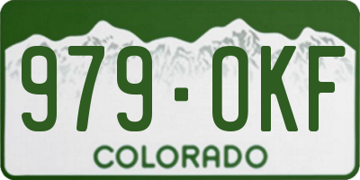 CO license plate 979OKF