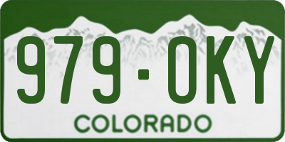 CO license plate 979OKY