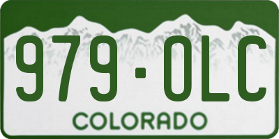 CO license plate 979OLC