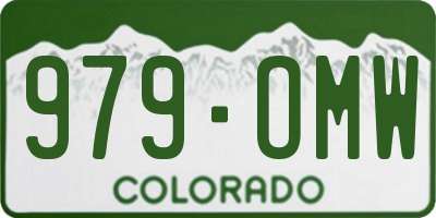 CO license plate 979OMW
