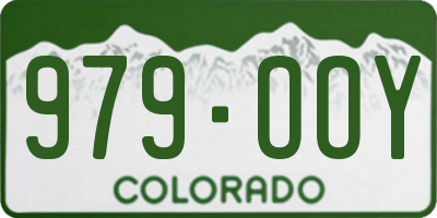 CO license plate 979OOY