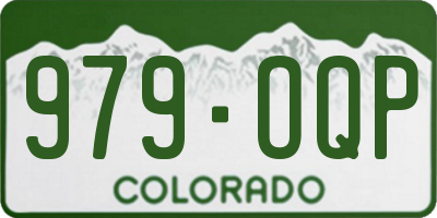 CO license plate 979OQP