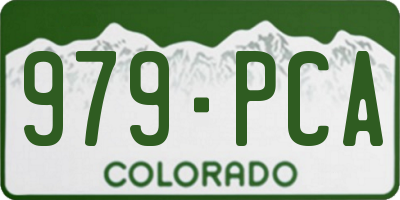 CO license plate 979PCA