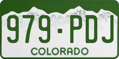 CO license plate 979PDJ