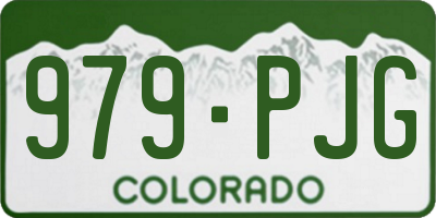 CO license plate 979PJG