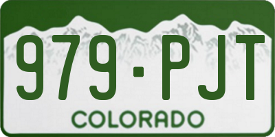 CO license plate 979PJT