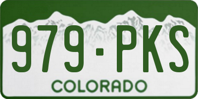 CO license plate 979PKS